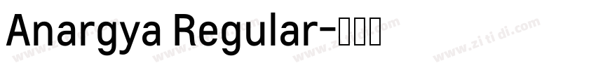Anargya Regular字体转换